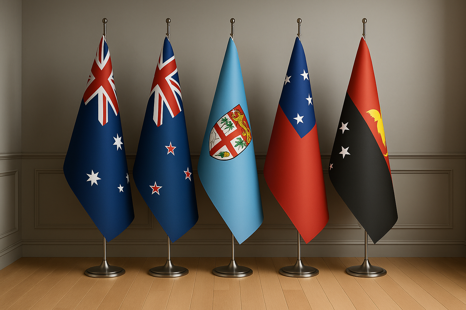 Oceania Indoor Flags