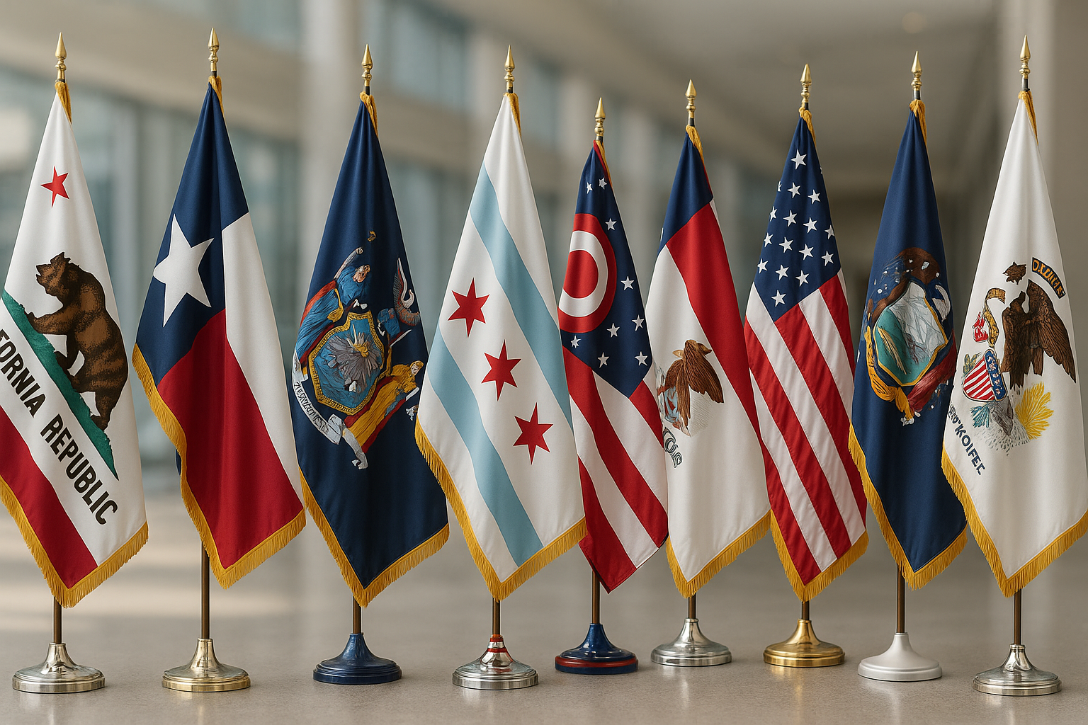 State and City Indoor Flags