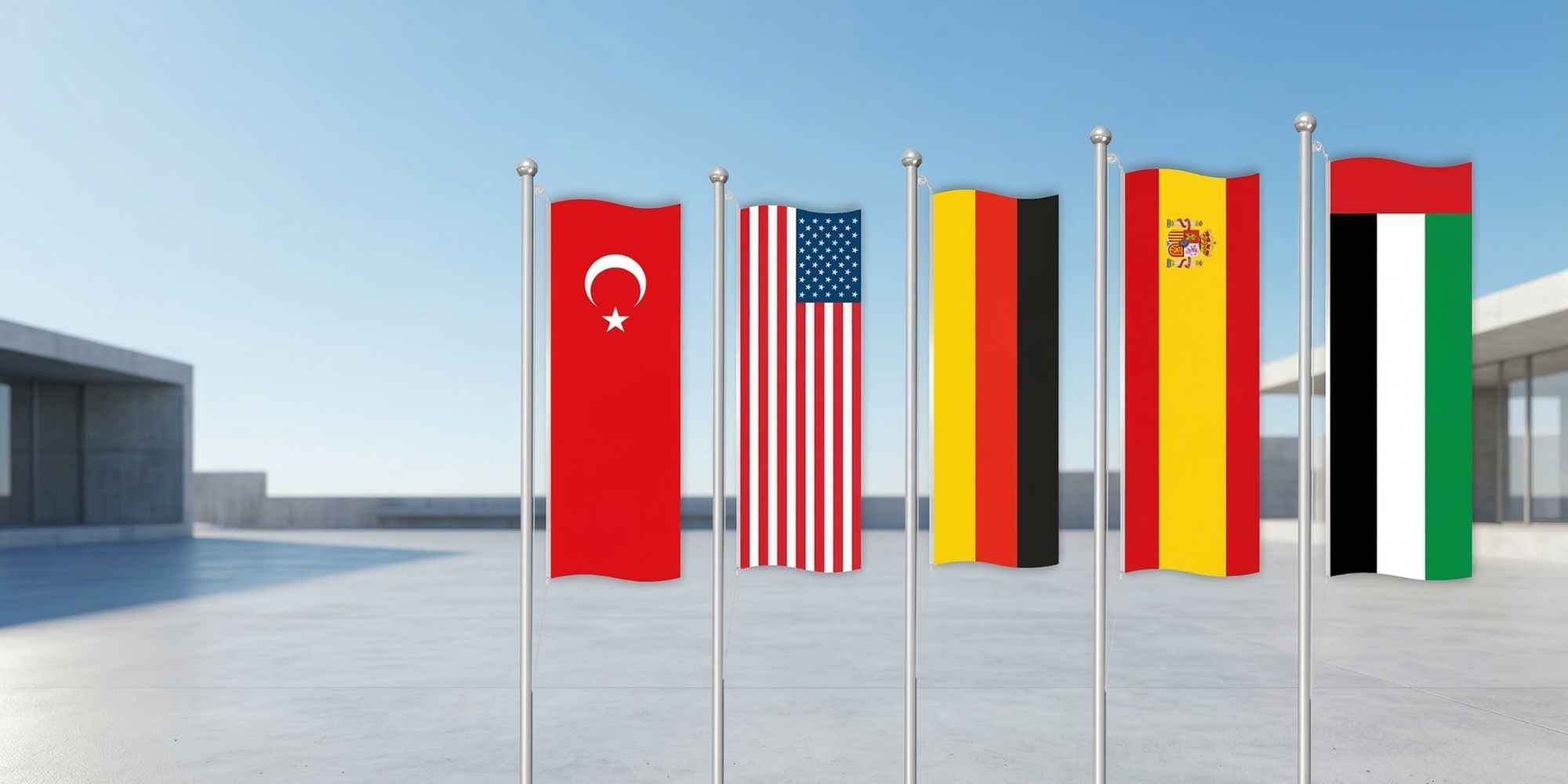 vertical country flags