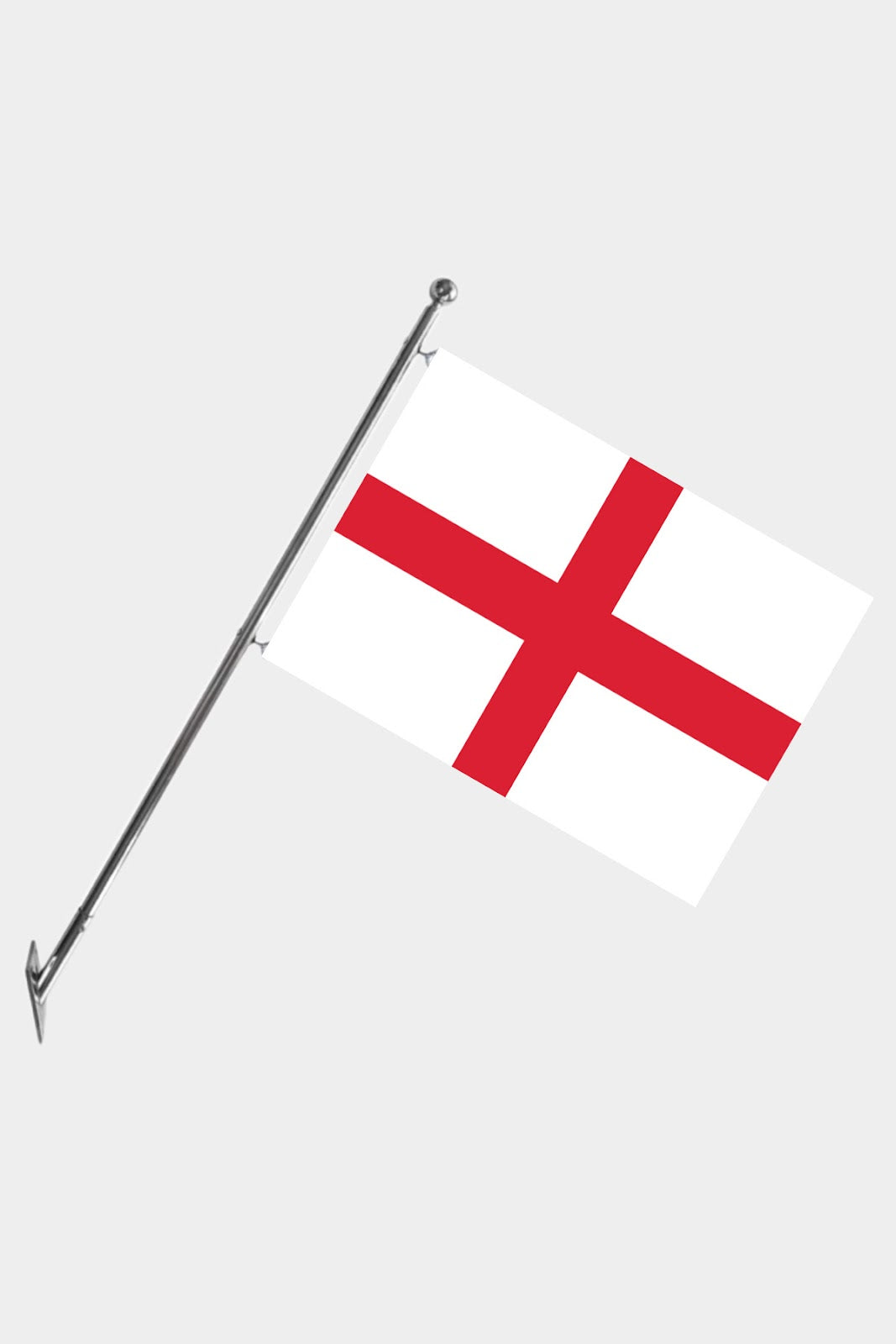 England Wall-Mounted Telescopic Flagpole Set — Polyester
