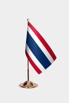 Thailand Gold Desk Flag - Premium Metal Stand