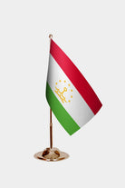 Tajikistan Gold Desk Flag - Premium Metal Stand