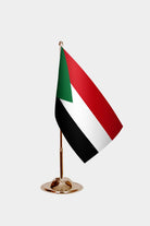 South Sudan Gold Desk Flag - Premium Metal Stand