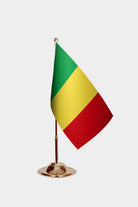 Mali Gold Desk Flag - Premium Metal Stand