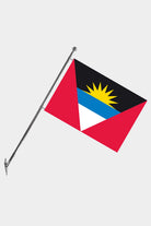 Antarctica Wall-Mounted Telescopic Flagpole Set — Polyester