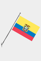 Ecuador Wall-Mounted Telescopic Flagpole Set — Polyester