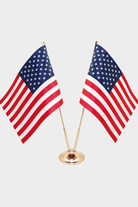 Premium Double USA Table Flag — Double Satin 15×22.5 cm