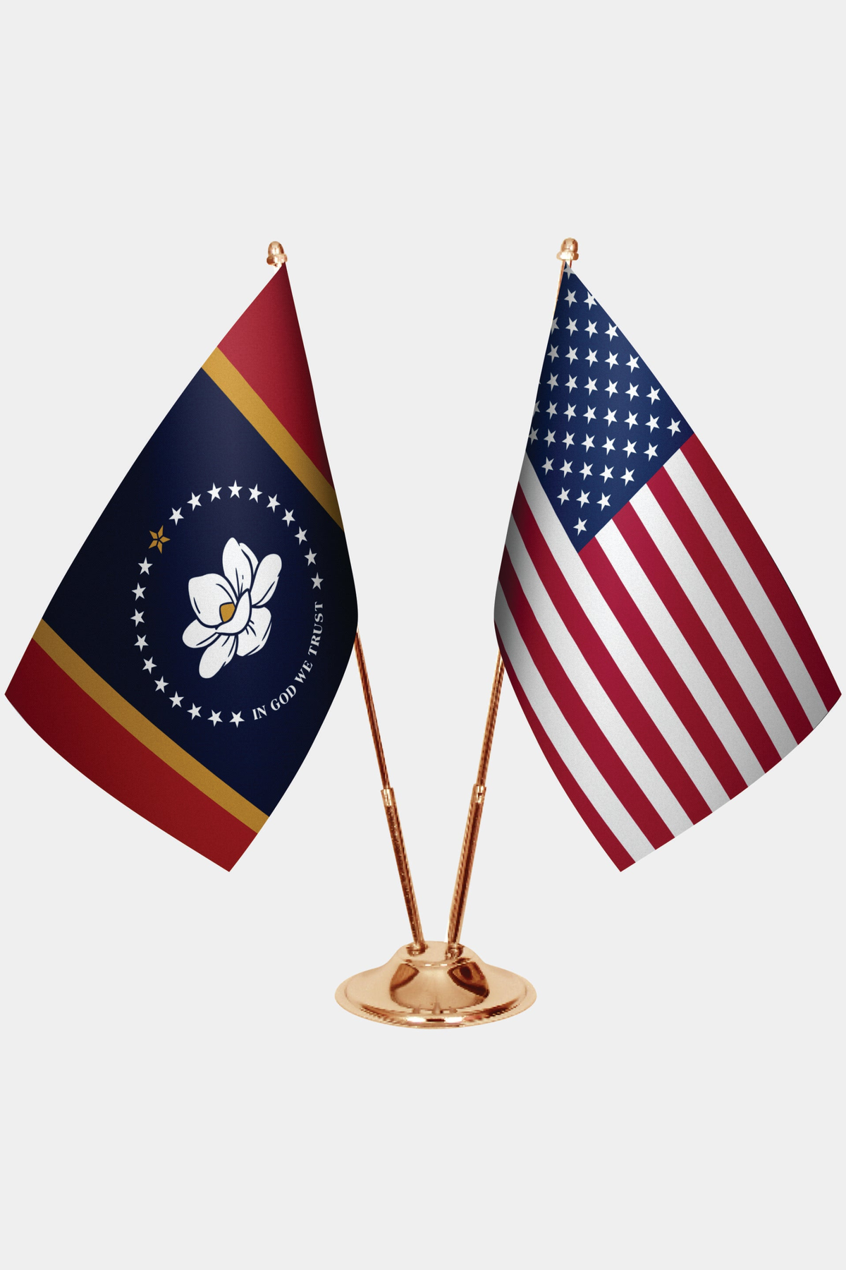 Mississippi Gold Desk Flag