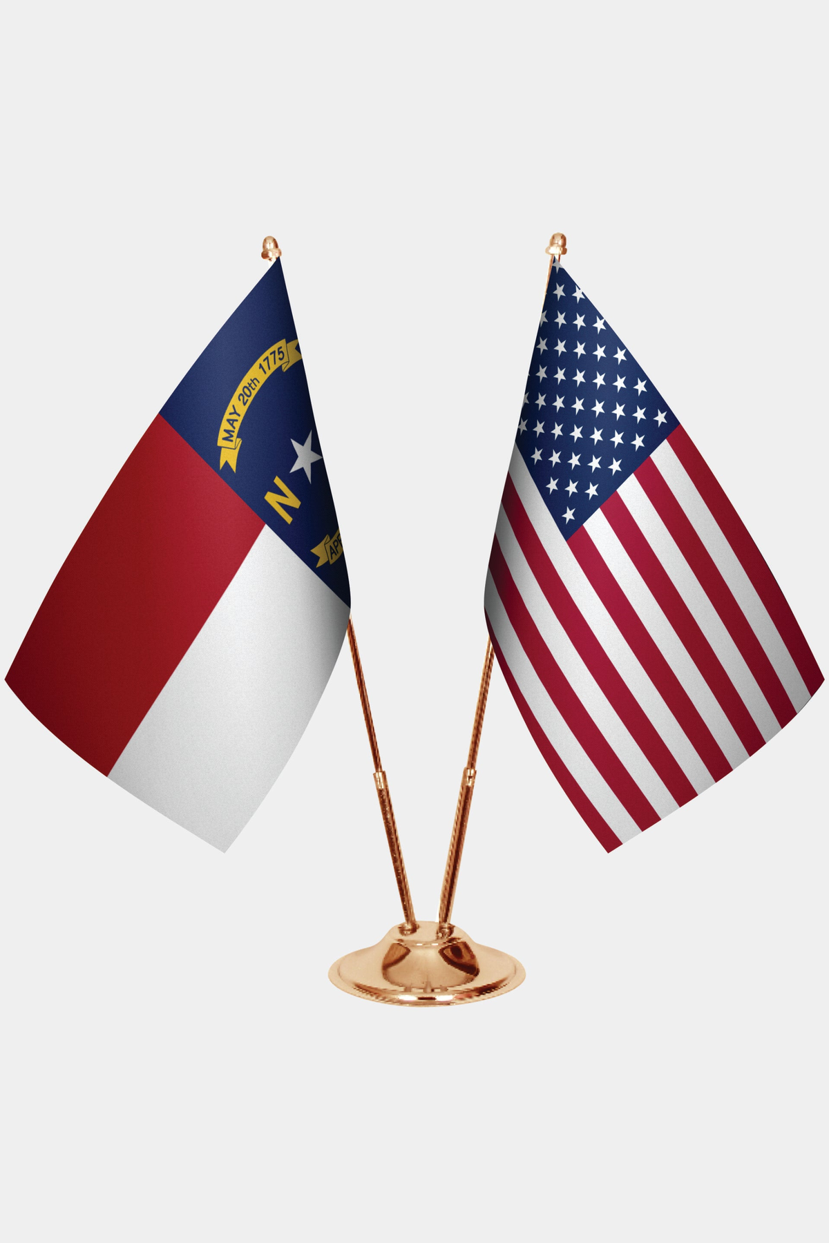 North Carolina Gold Desk Flag