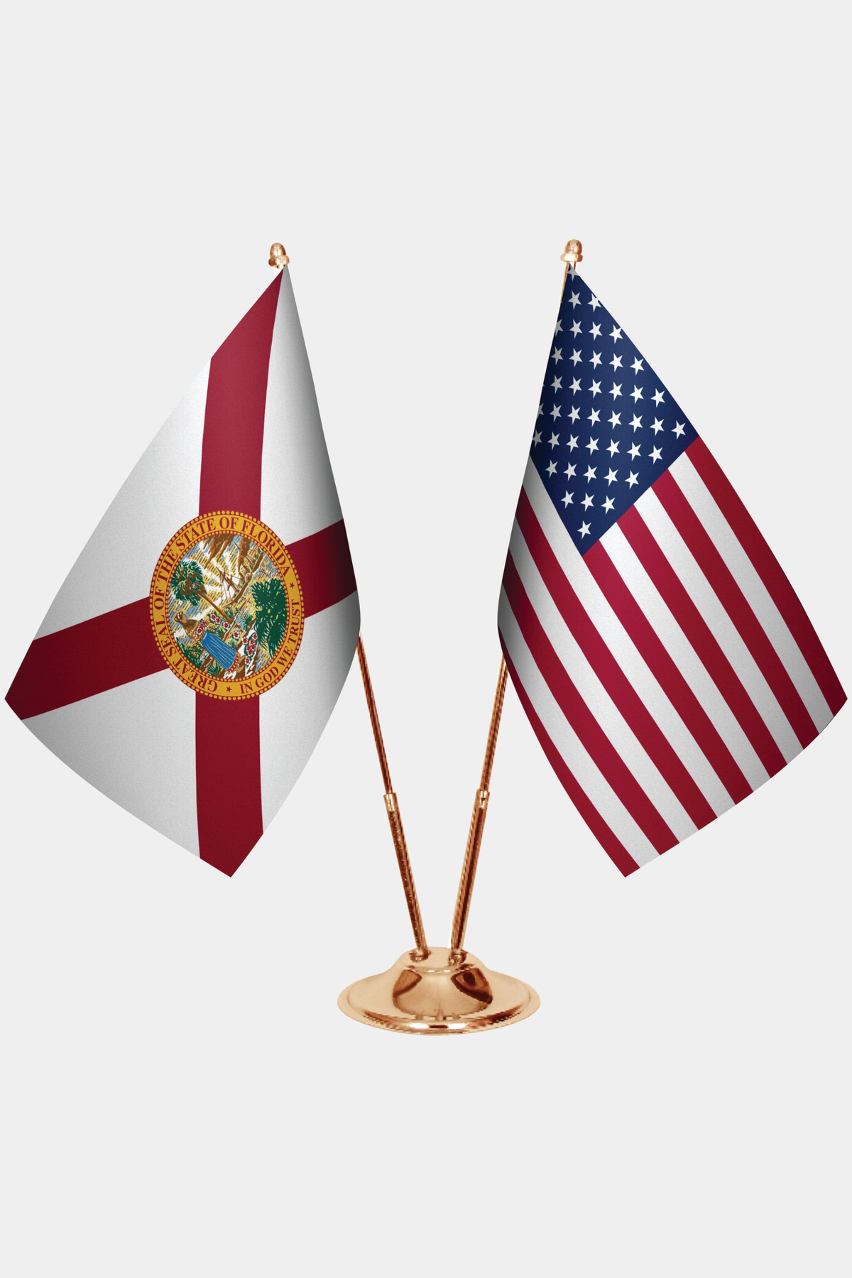 Florida ve ABD Masa Bayrağı Seti
