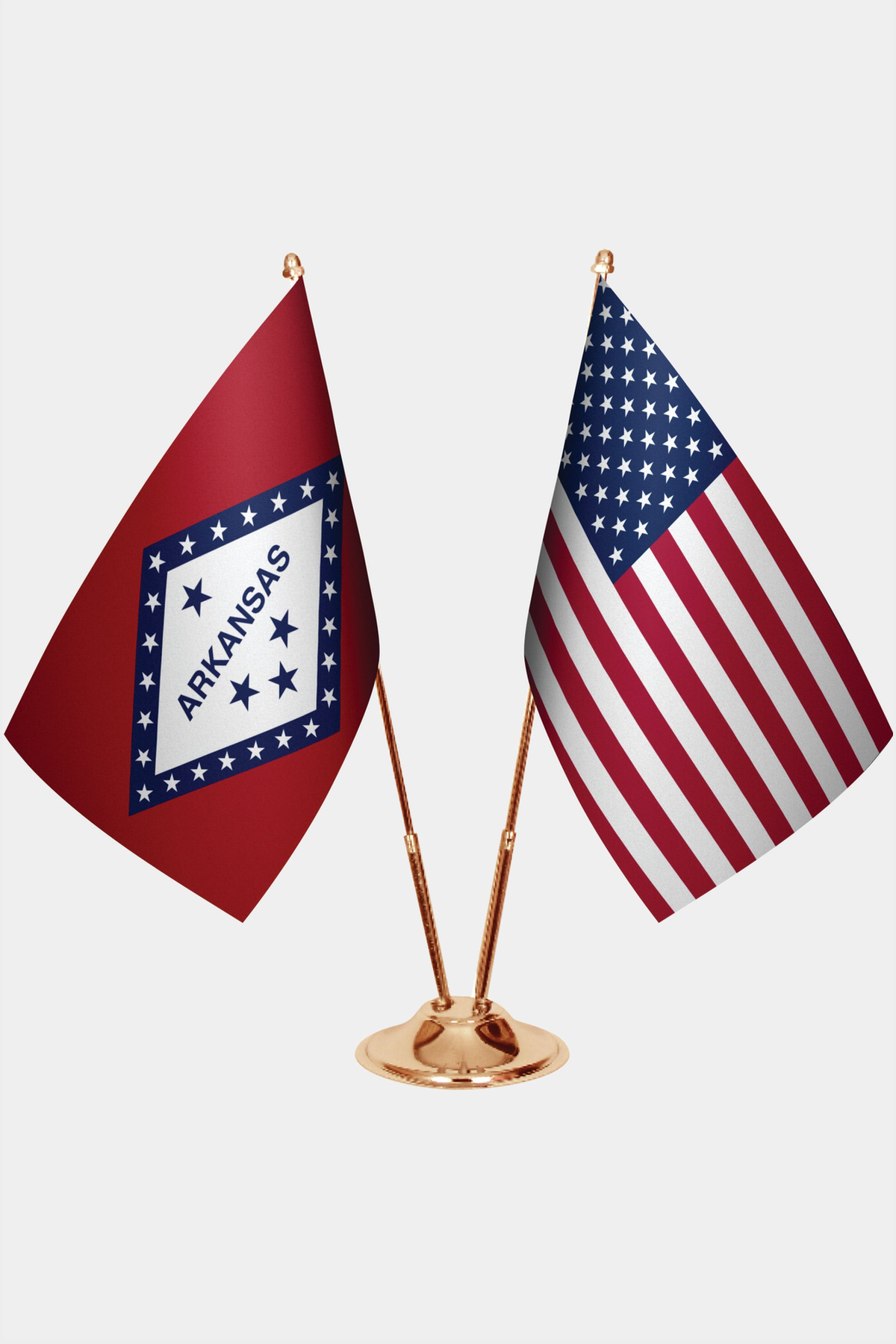 Arkansas Gold Desk Flag