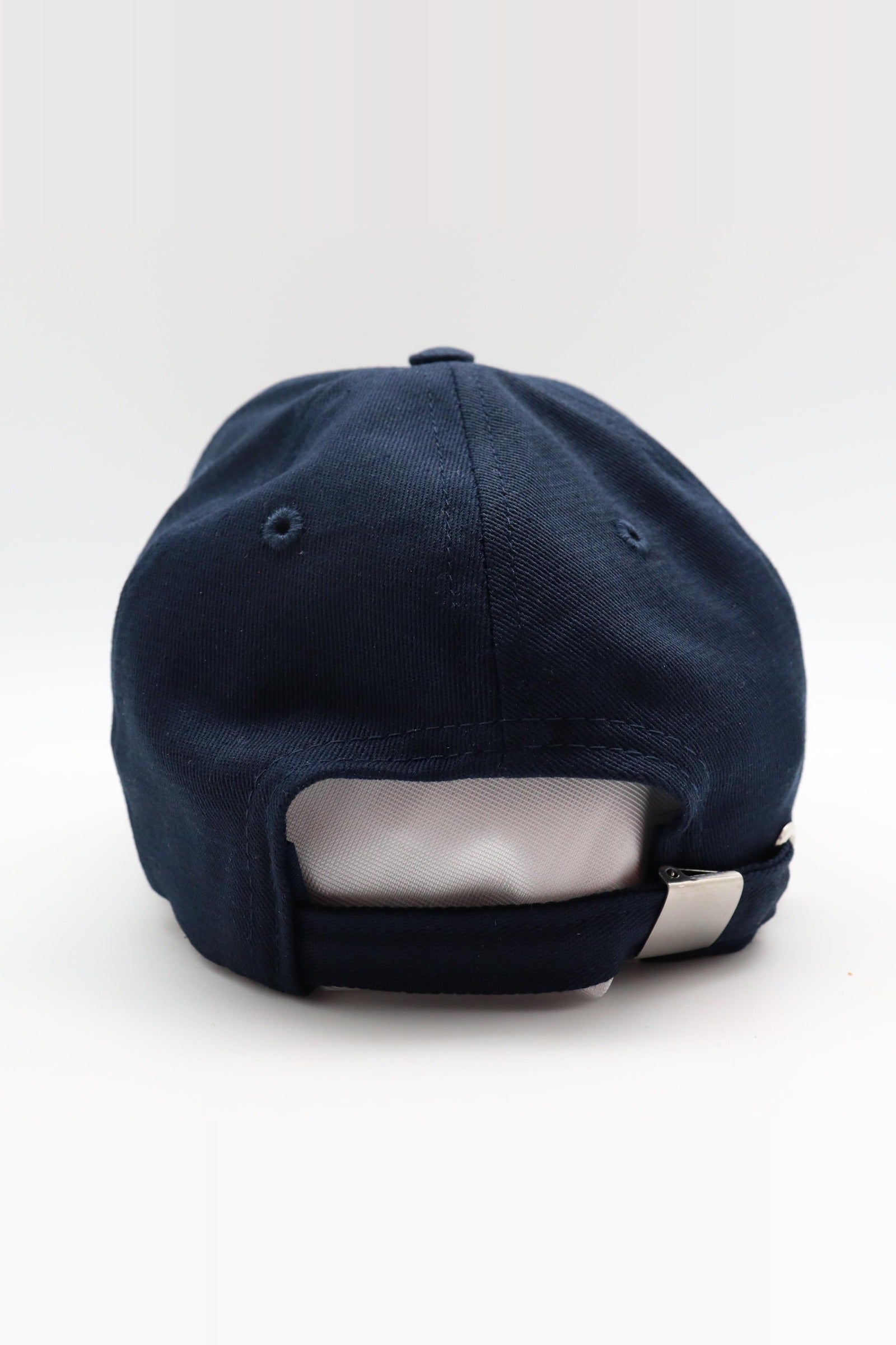 Back view of the navy USA baseball cap