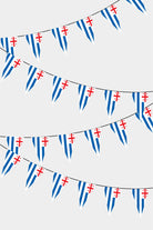 Adjara Autonomous Republic Triangular Flag Bunting - 50 Meters Premium Pennant Flags for Party Decoration | Professional Quality Raschel Fabric