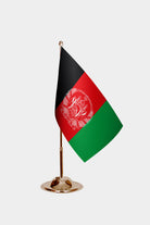 Afghanistan Gold Desk Flag - Premium Metal Stand