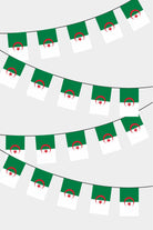 Algeria Rectangular Flag Bunting - 50 Meters Premium String Flags for Party Decoration | Professional Quality Raschel Fabric