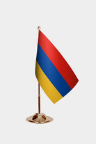 Armenia Gold Desk Flag - Premium Metal Stand