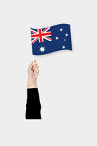 Australia handheld flag on stick - durable polyester country flag for events and parades