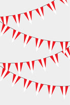 Austria Triangular Flag Bunting - 50 Meters Premium Pennant Flags for Party Decoration | Professional Quality Raschel Fabric