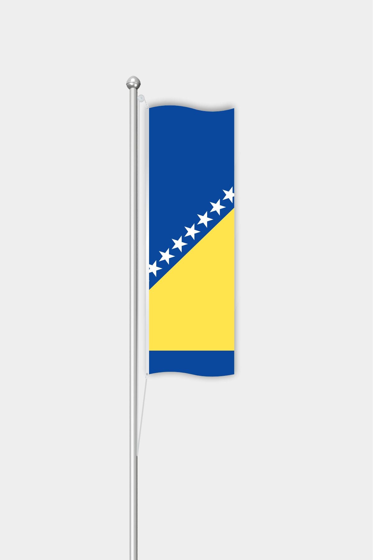 Outdoor Vertical Bosnia And Herzegovina Flag — Polyester