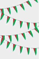 Bulgaria Triangular Flag Bunting - 50 Meters Premium Pennant Flags for Party Decoration | Professional Quality Raschel Fabric