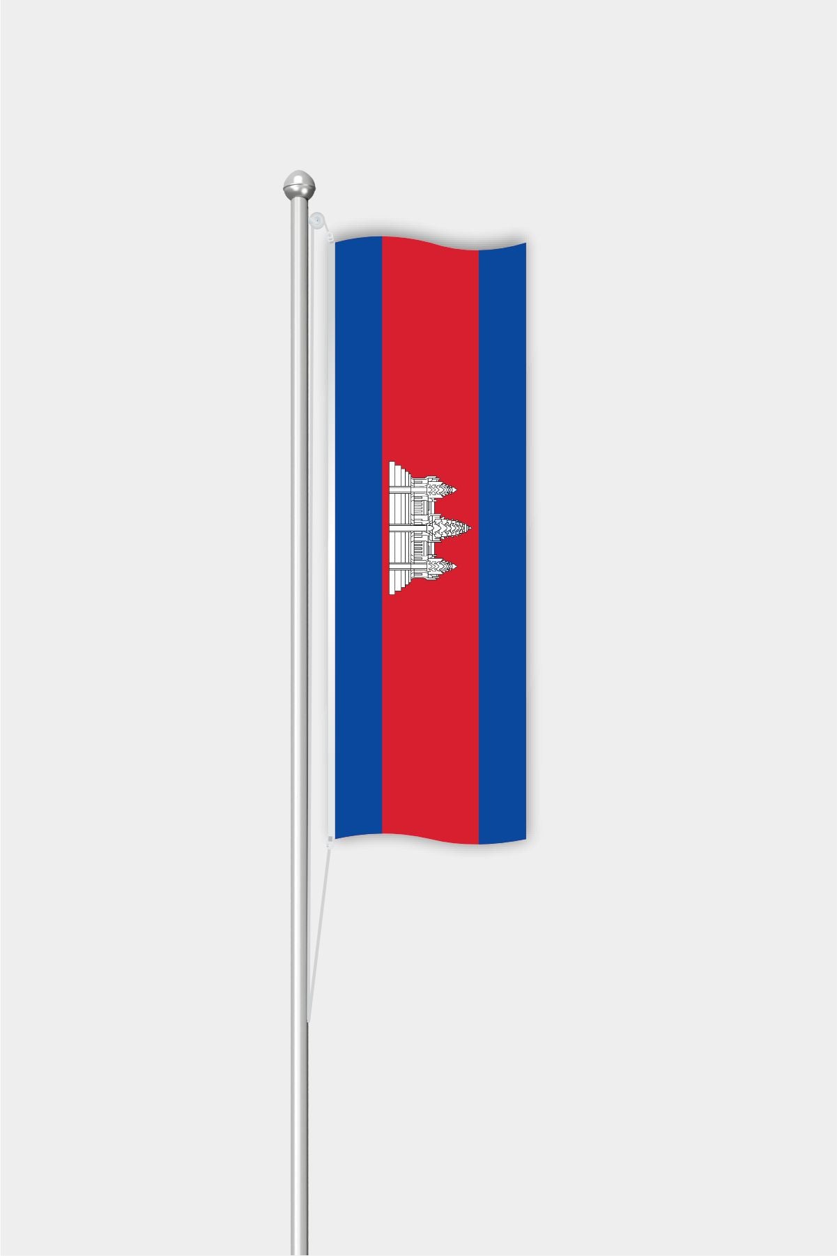 Outdoor Vertical Cambodia Flag — Polyester