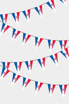 Croatia Triangular Flag Bunting - 50 Meters Premium Pennant Flags for Party Decoration | Professional Quality Raschel Fabric