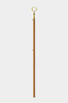 Polished 260 cm pole crowned with crescent and star (ayyıldız) finial