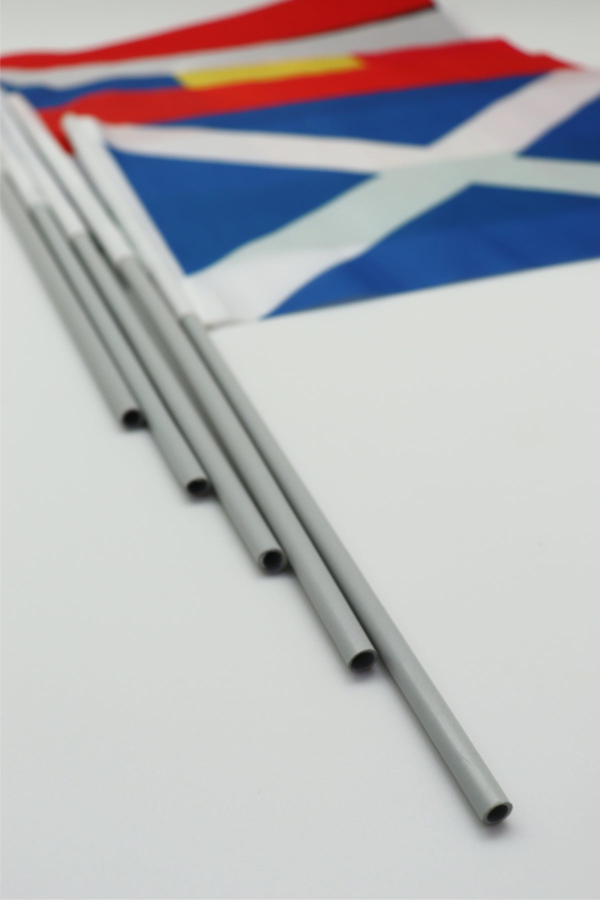 Andorra handheld flag on stick - durable polyester country flag for events and parades