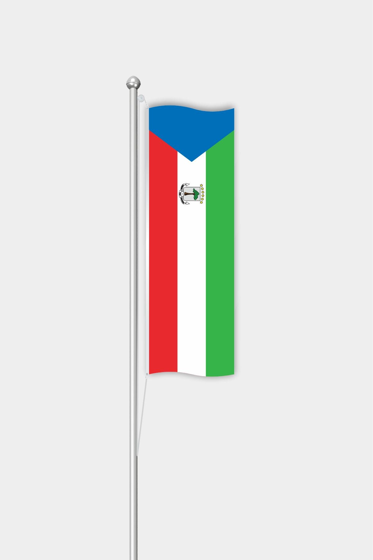 Outdoor Vertical Equatorial Guinea Flag — Polyester