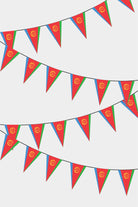 Eritrea Triangular Flag Bunting - 50 Meters Premium Pennant Flags for Party Decoration | Professional Quality Raschel Fabric