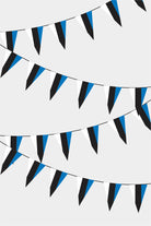 Estonia Triangular Flag Bunting - 50 Meters Premium Pennant Flags for Party Decoration | Professional Quality Raschel Fabric