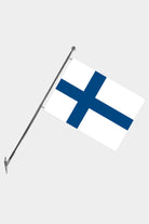 Finland Wall-Mounted Telescopic Flagpole Set — Polyester