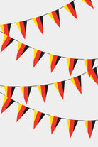Germany Triangular Flag Bunting - 50 Meters Premium Pennant Flags for Party Decoration | Professional Quality Raschel Fabric