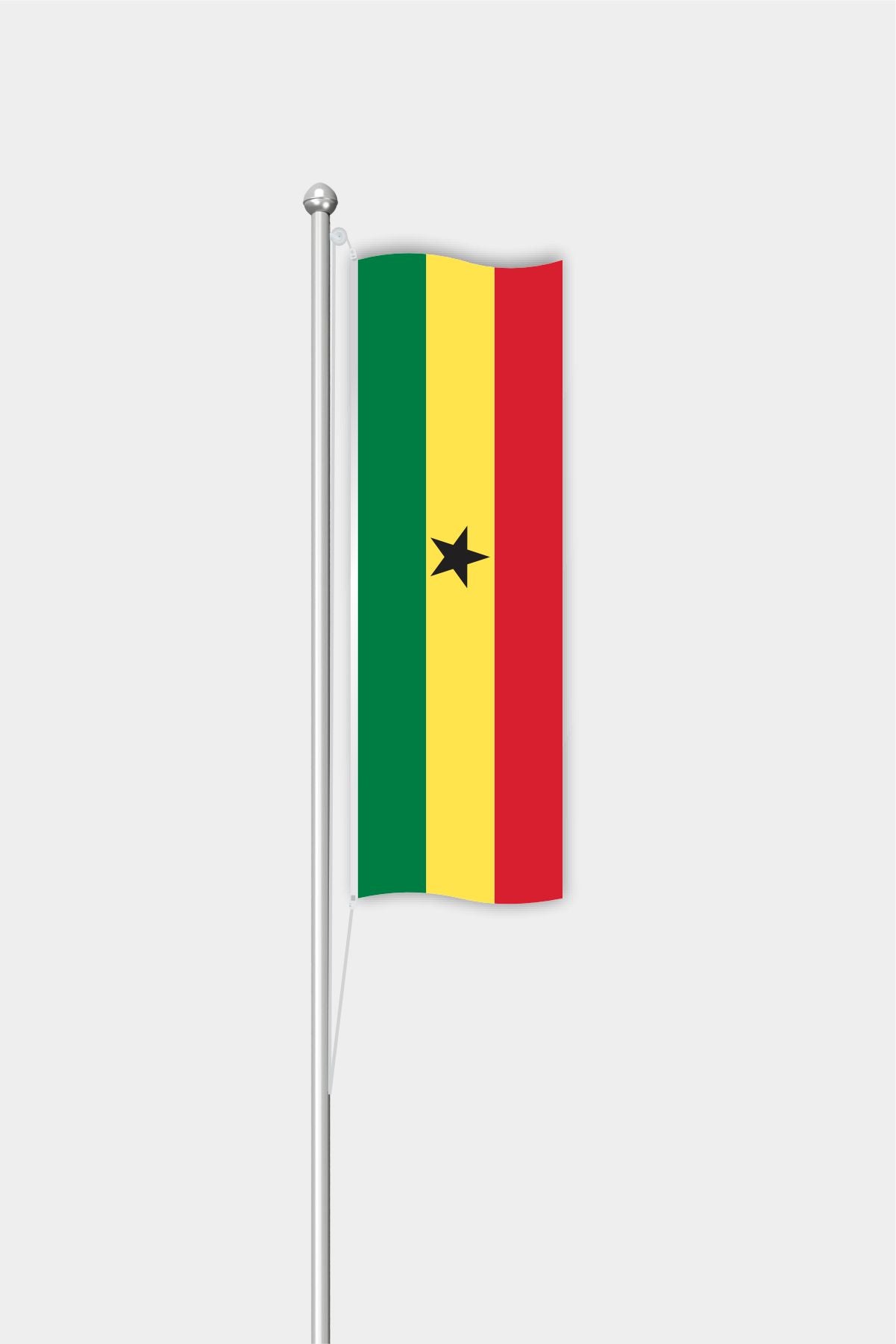 Outdoor Vertical Ghana Flag — Polyester