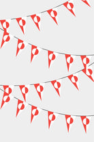 Greenland Triangular Flag Bunting - 50 Meters Premium Pennant Flags for Party Decoration | Professional Quality Raschel Fabric