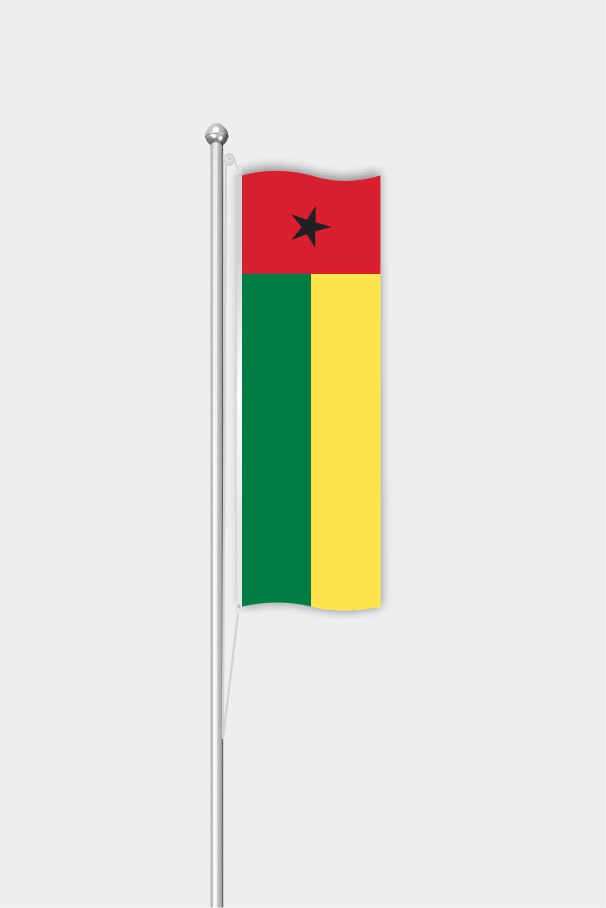 Outdoor Vertical Guinea Bissau Flag — Polyester