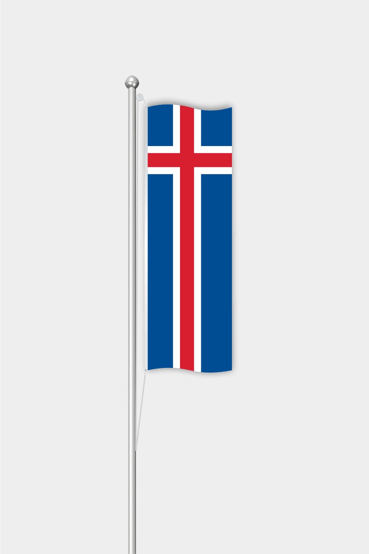 Outdoor Vertical Iceland Flag — Polyester
