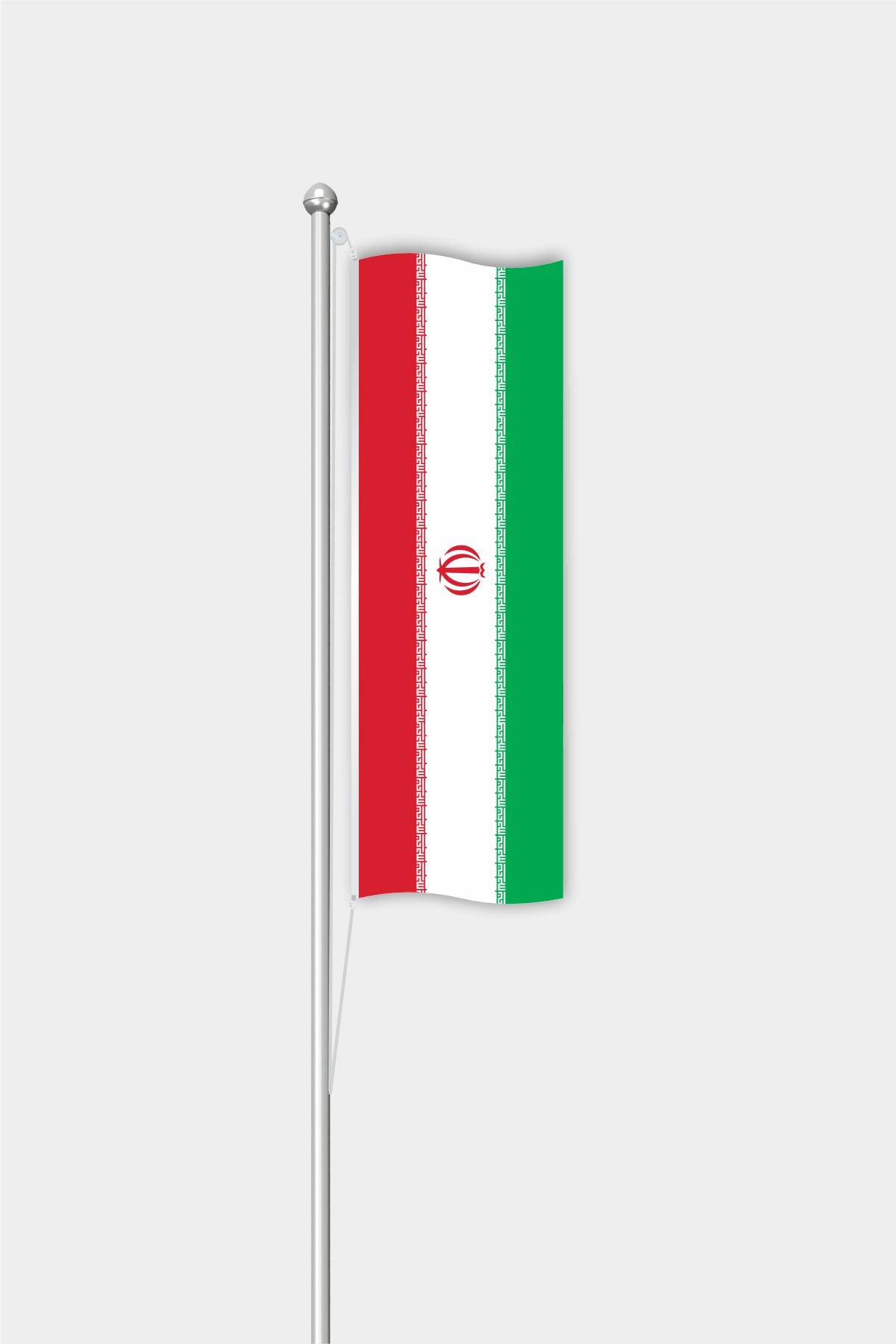 Outdoor Vertical Iranian Flag — Polyester