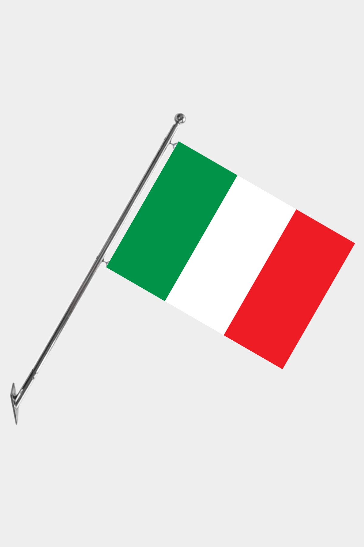 Italy Wall-Mounted Telescopic Flagpole Set — Polyester