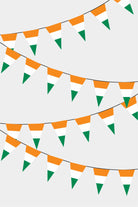 Ivory Coast Triangular Flag Bunting - 50 Meters Premium Pennant Flags for Party Decoration | Professional Quality Raschel Fabric