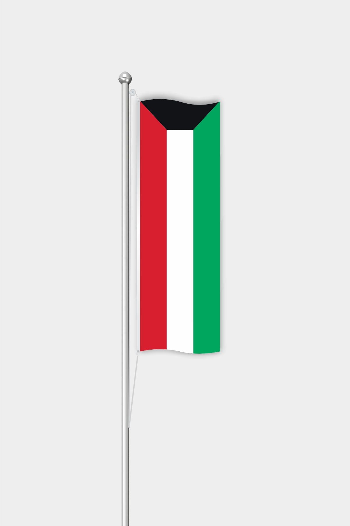 Outdoor Vertical Kuwait Flag — Polyester