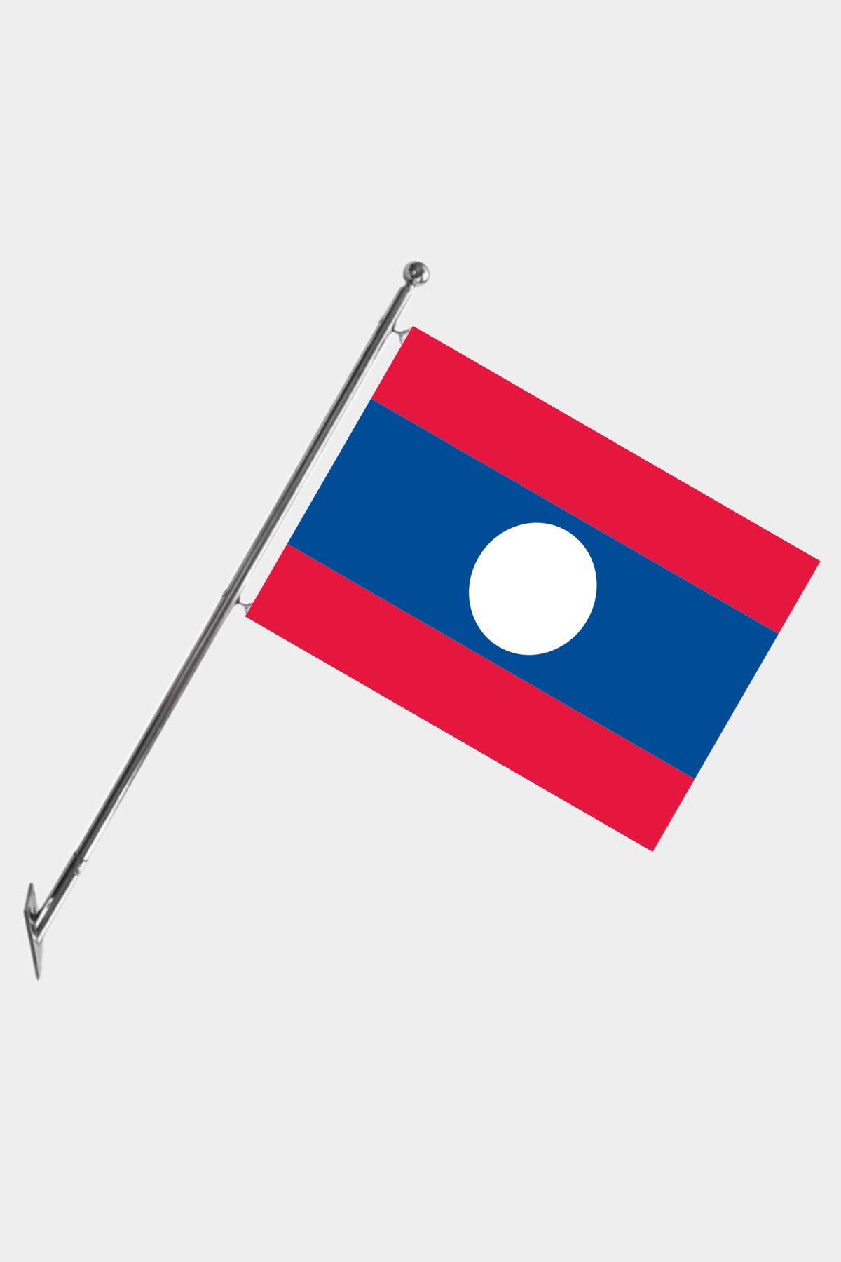 Laos Wall-Mounted Telescopic Flagpole Set — Polyester
