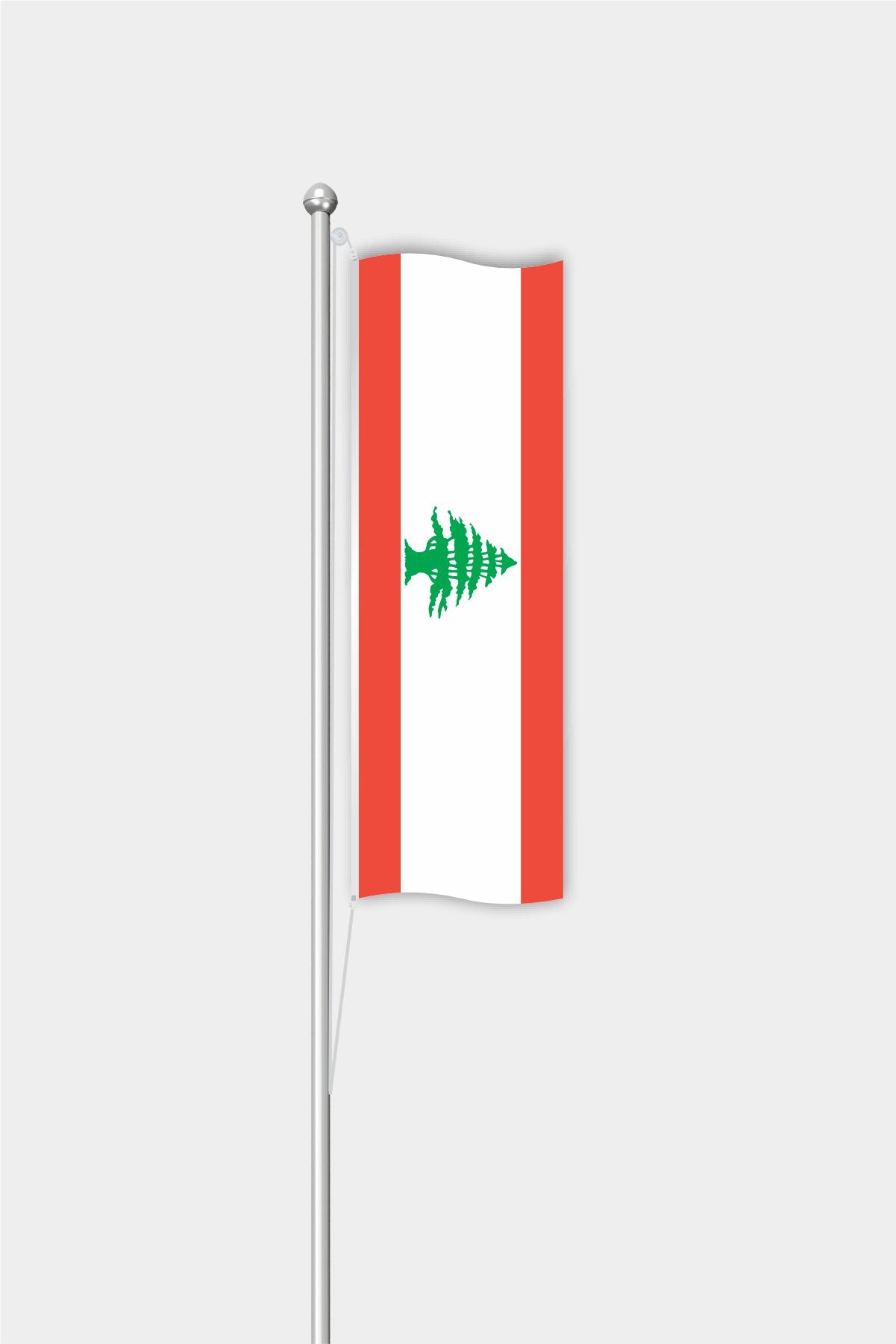 Outdoor Vertical Lebanon Flag — Polyester