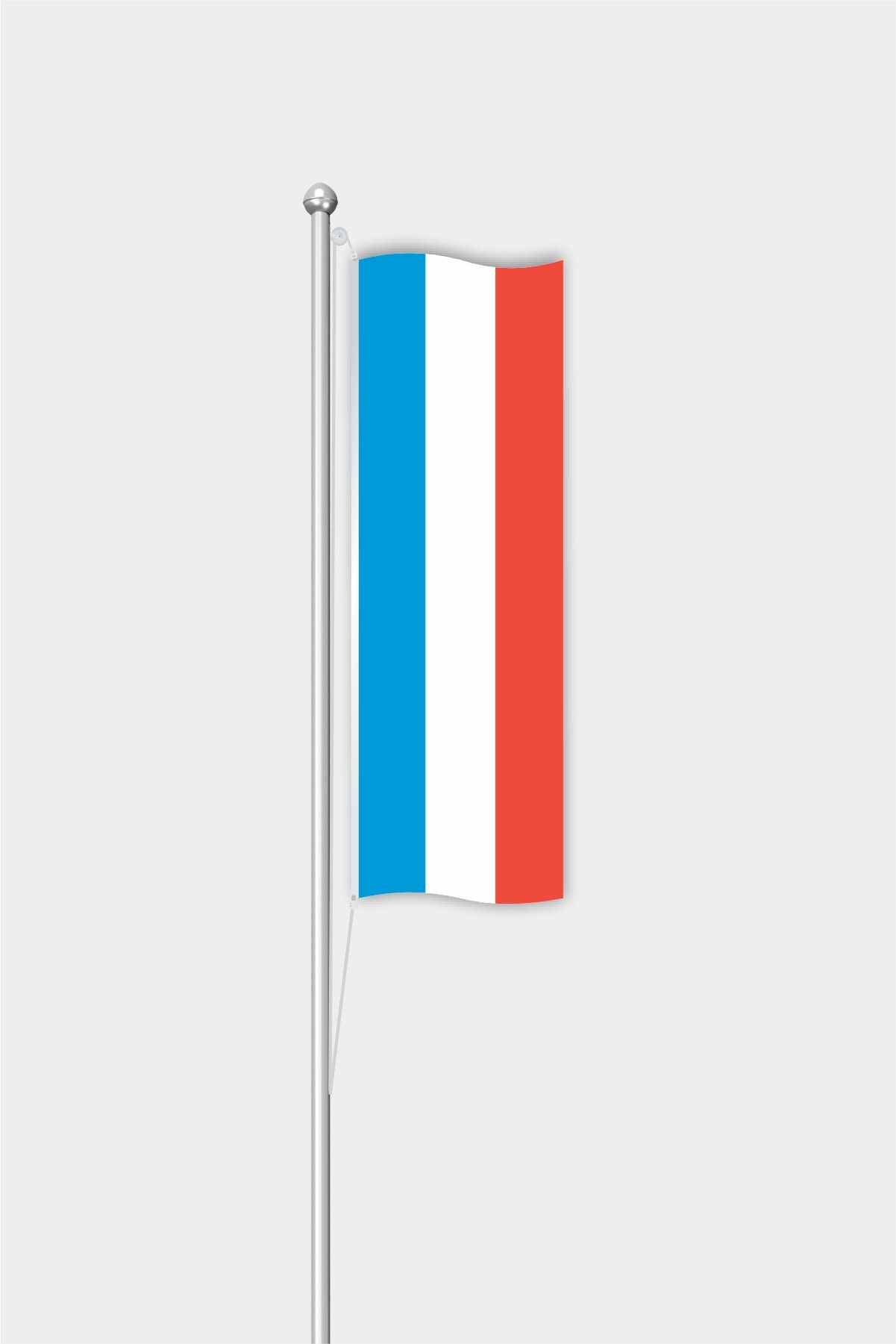 Outdoor Vertical Luxembourg Flag — Polyester