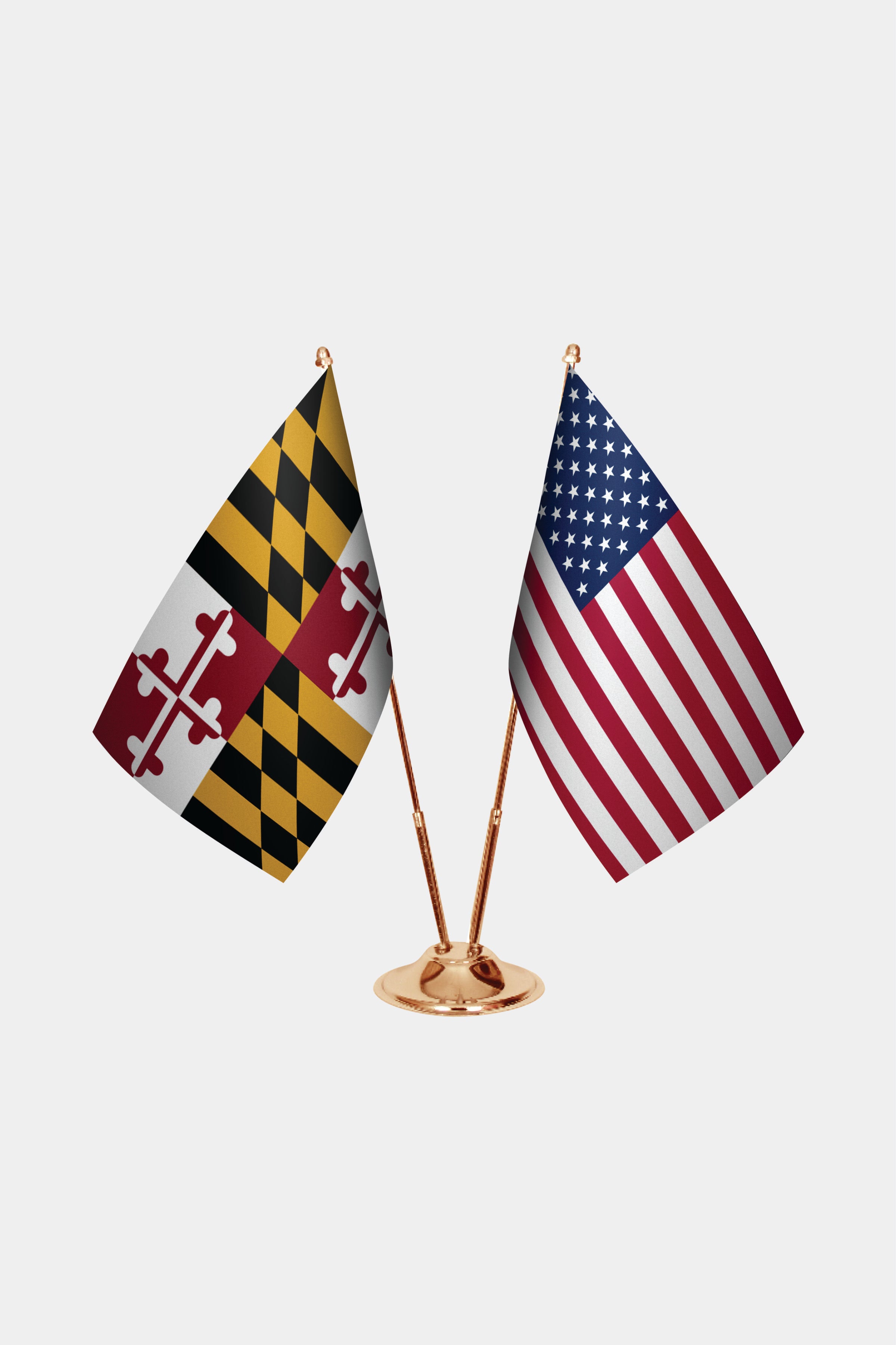 Maryland ve ABD Masa Bayrağı Seti