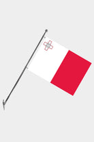 Malta Wall-Mounted Telescopic Flagpole Set — Polyester