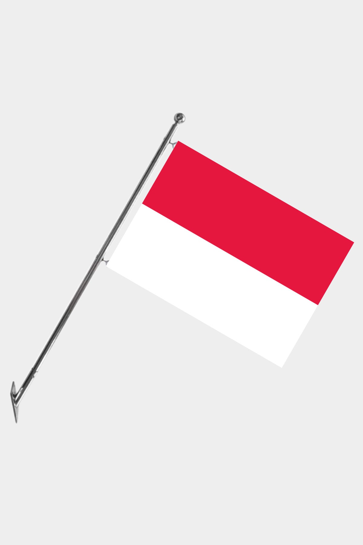 Monaco Wall-Mounted Telescopic Flagpole Set — Polyester