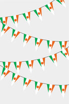 Niger Triangular Flag Bunting - 50 Meters Premium Pennant Flags for Party Decoration | Professional Quality Raschel Fabric