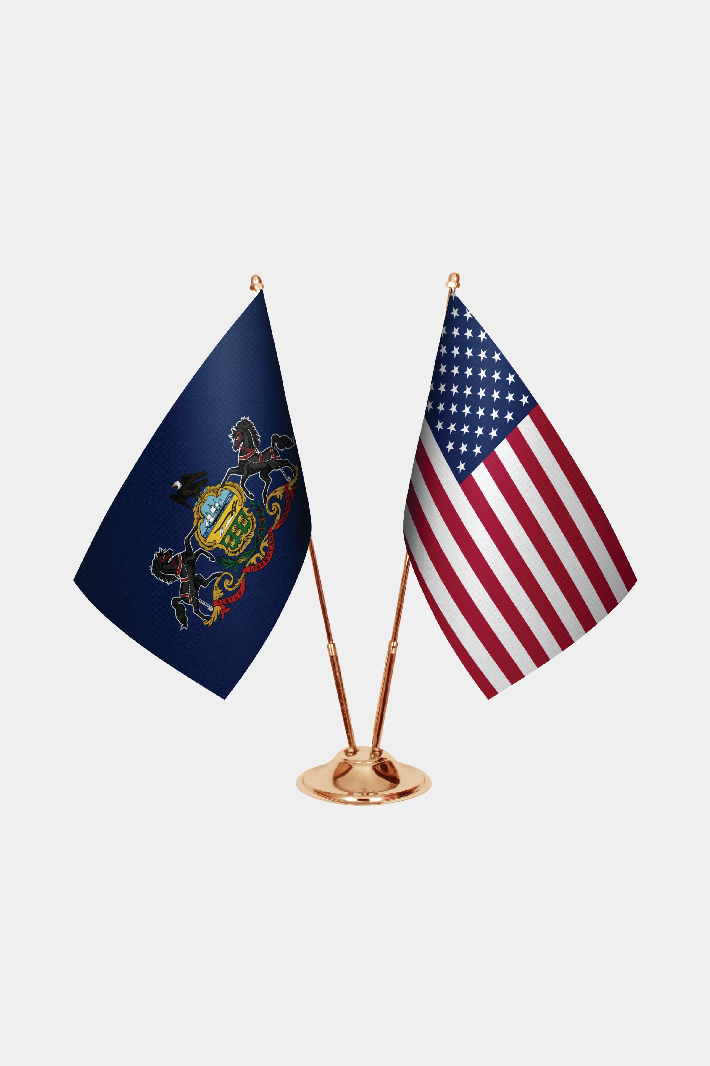Pennsylvania Gold Desk Flag