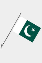 Pakistan Wall-Mounted Telescopic Flagpole Set — Polyester